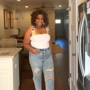 Bautista Crochet Trim Tank on Revolve. Worn once.